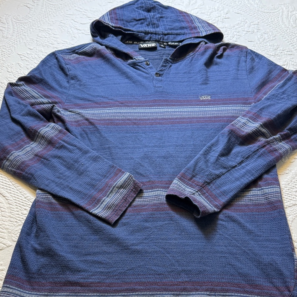 Vans Blue and Purple Striped Pullover